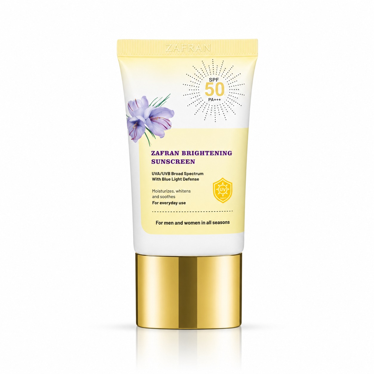 Zafran Brightening Sunscreen SPF 50 PA+++ (30g) - View 1