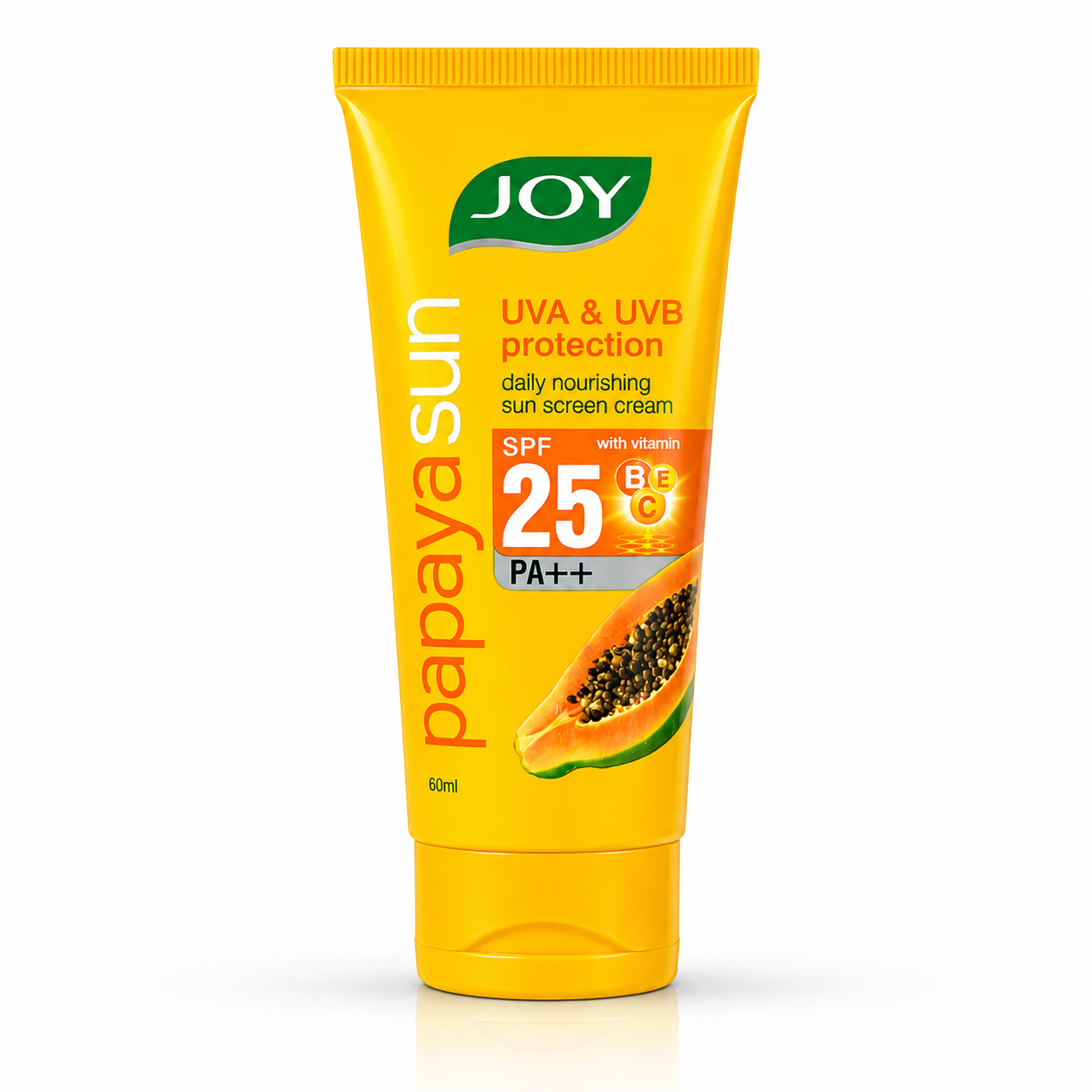 Joy Papaya Sun Daily Nourishing Sunscreen Cream SPF 25 PA++ (60ml) - View 1