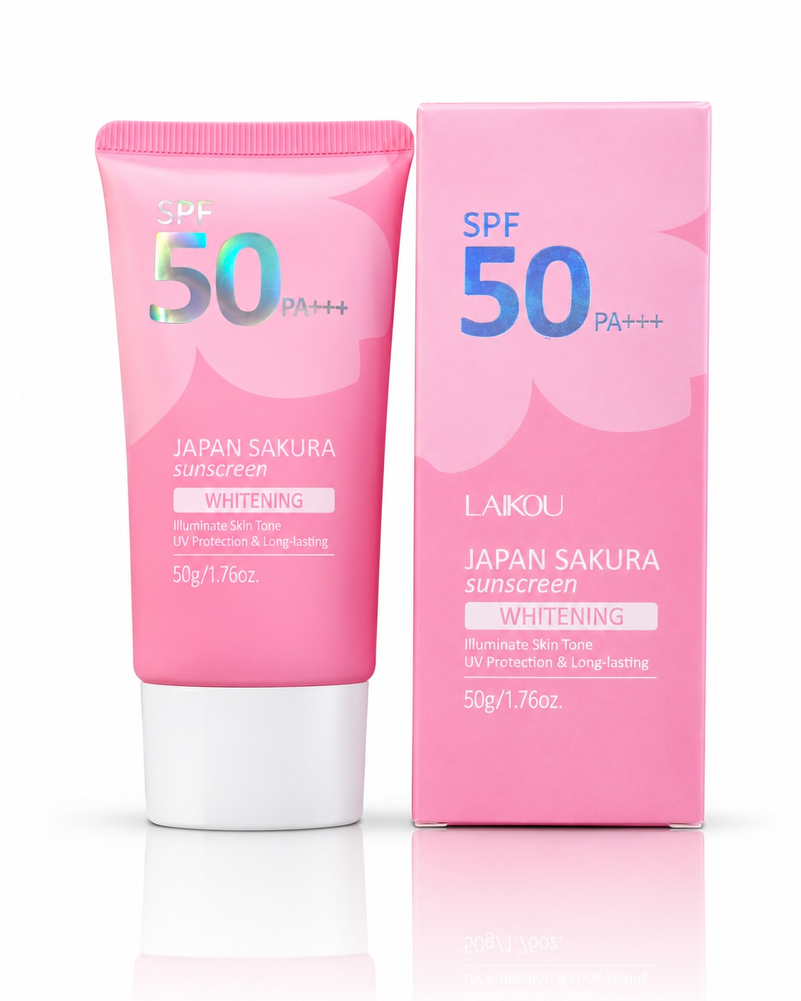 LAIKOU Japan Sakura Whitening Sunscreen SPF 50 PA+++ - View 1