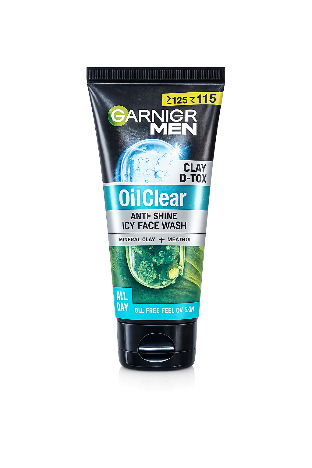 Garnier Men Oil Clear Anti-Shine Icy Face Wash (100g - View 1